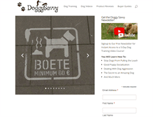 Tablet Screenshot of doggysavvy.com